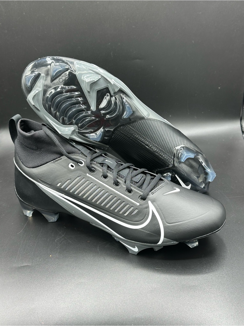 Nike Vapor Edge Pro 360 2 Black White Football Cleats DA5456-010